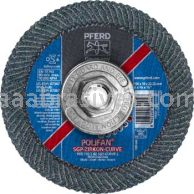 Pferd 67367 6"x5/8-11 #40 Zirc Polifan Curve Large (9/16") Flap Disc