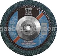 Pferd 67371 7"x5/8-11 #40 Zirc Polifan Curve Large (9/16") Flap Disc