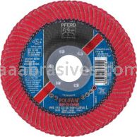 Pferd 67381 4-1/2"x7/8" #60 Ceramic Polifan Curve Large (9/16") Flap Disc