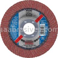 Pferd 67646 4-1/2"x7/8" #40 A/O Polifan Curve Large (9/16") Flap Disc