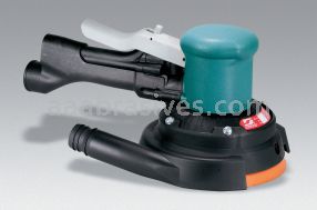 Dynabrade 58444 - 6" Dia. Two-Hand Gear-Driven Sander, Central Vacuum .45 hp, 900 RPM, Rear Exhaust