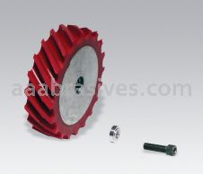Dynabrade 11689 Contact Wheel Ass"y, 4" Dia. x 1" W x 5/8" I.D.