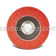 Dynabrade 5" x 7/8" CH 40 Grit Type 27 Ceramic DynaCut Premium Flap Disc w/Fiberglass