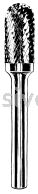 Dynabrade Carbide Burr 1/8" (3 mm) Dia. SC-42 D/C Burr Cylinder-Radiused End 9/16" Flute L 1/8" Shank
