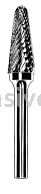 Dynabrade Carbide Burr 9 mm Dia. SL-3 D/C Burr Taper-Radiused End 27 mm Flute L 6 mm Shank
