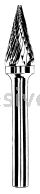 Dynabrade Carbide Burr 3 mm Dia. SM-42 D/C Burr 14 Degree Cone 11 mm Flute L 3 mm Shank
