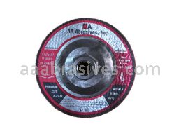 AA Abrasives 40151 7 x 1/4 x 5/8-11 Grinding Wheel Resin Bond A24N T-27 Metal