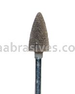 B52 Mounted Point 3/8x3/4x1/4" shank, A36R