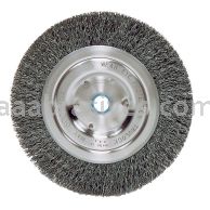 Weiler 36004 - 6" .014, Wide Face, 5/8"-1/2" A.H., Retail Pack, Vortec Pro Crimped Wire Wheel, Wide Face - 012382360047