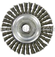 Weiler 36018 - 4" .020, 5/8"-11 A.H., Retail Pack, Vortec Pro Knot Wire Wheel, Stringer Bead Twist - 012382360184