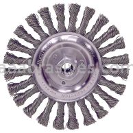 Weiler 36024 - 6" .025, 5/8"-11 A.H., Retail Pack, Vortec Pro Knot Wire Wheel, Stringer Bead Twist - 012382360245
