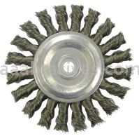 Weiler 36026 - 4" .014, 1/2"-3/8" A.H., Retail Pack, Vortec Pro Knot Wire Wheel, Standard Twist - 012382360269