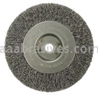 Weiler 36062 - 4" .014, Narrow Face, 1/2"-3/8" A.H., Retail Pack, Vortec Pro Crimped Wire Wheel - 012382360627
