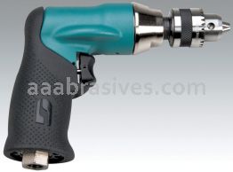 Dynabrade 52833 - 1/4" Drill .4 hp, 2,400 RPM, Pistol-Grip, Geared, Rear Exhaust, DynaChuck