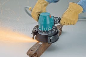 Dynabrade 53243 - 6" Type 11 Vertical Cup Wheel Grinder 3 hp, 6,000 RPM, Gearless, Rotational Exhaust