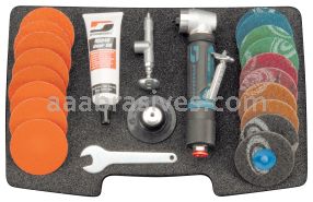Dynabrade 48535 - 3" Dia. Epic Finish Kit With 48531 Geared Disc Sander