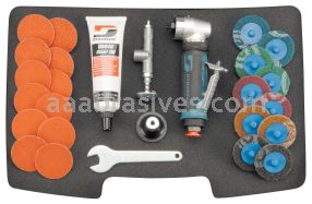 Dynabrade 48545 - 2" (51 mm) Dia. Epic Finish Kit With 48541 Geared Disc Sander