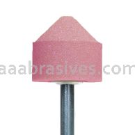 A-13, 1-1/4x1-1/8x1/4"sk, Mounted Point, Vitrified, PA/O