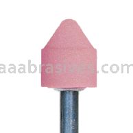 A-14, 1-1/16x7/8x1/4"sk, Mounted Point, Vitrified, PA/O