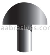 A-22, 3/4x5/8x1/4"sk, Mounted Point, Vitrified, PA/O