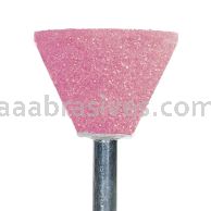 A-31, 1-3/8x1-1/4x1/4"sk, Mounted Point, Vitrified, PA/O