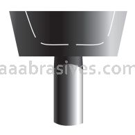A-32, 1x5/8x1/4"sk, Mounted Point, Vitrified, PA/O