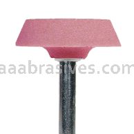 A-34, 1-1/2x3/8x1/4"sk, Mounted Point, Vitrified, PA/O