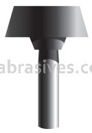A-35, 1x3/8x1/4"sk, Mounted Point, Vitrified, PA/O