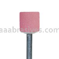 B-133, 3/8x3/8x1/8"sk, Mounted Point, Vitrified, PA/O