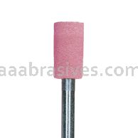 B-135, 1/4x1/2x1/8"sk, Mounted Point, Vitrified, PA/O