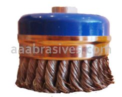 5x5/8-11 AH Single Row Knot Wire Cup Brush Coarse Carbon