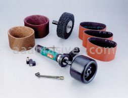 Dynabrade 13220 Dynastraight Finishing Tool Versatility Kit .7 hp Straight-Line 3,400 RPM Rear Exhaust 5/8-11 Arbor