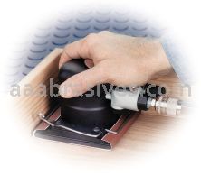 Dynabrade 57920 - 4" W x 4-5/16" L Dynabug Model T Orbital Sander, Non-Vacuum with Clips