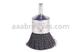 Weiler 10024 - 1" .020 SS , Crimped Wire End Brush - 012382100247