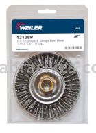 Weiler 13138P - 4" .020 SS, 5/8"-11 A.H., Retail Pack , Stringer Bead Wire Wheel - 012382131388