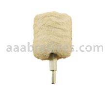 Mounted Buffing Wheel 1-1/2" Dia.  1/4" shank Cylinder Buff 162-11 Cotton White