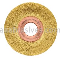 Weiler 29059 - 2" .005 Brass, 1/2" A.H. , Copper Center Crimped Wire Wheel - 012382290597