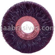 Weiler 35293 - 1-1/4" .008, 3/8" A.H. , Encapsulated Copper Center Crimped Wheel - 012382352936