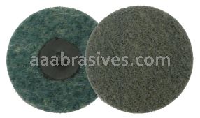 Weiler 51536 - 4" Plastic Button Style, AO - Very Fine, Non-Woven Surf. Cond. Disc - 012382515362