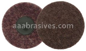 Weiler 51537 - 4" Plastic Button Style, AO - Medium, Non-Woven Surf. Cond. Disc - 012382515379