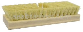 8" Square End Scrub Brush, with Threaded Handle Hole, 1-1/8" Trim, Palmyra Fill