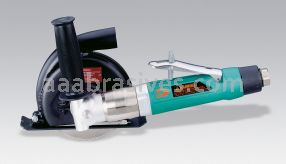 Dynabrade 52438 - 5" (127 mm) Dia. 7 Degree Offset Vacuum Cut-Off Wheel Tool 1 hp, 12,000 RPM, Rear Exhaust, 3/8"-24 Spindle Thread