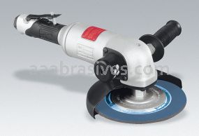 Dynabrade 50348 - 7" Right Angle Depressed Center Wheel Grinder 2 hp, 6,000 RPM, Side Exhaust, 5/8"-11 Spindle Thread