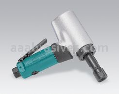Dynabrade 52216 - .5 hp 7 Degree Offset Die Grinder 15,000 RPM, Gearless, Front Exhaust, Long Shank, 1/4" Collet