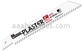 Morse&reg; Plaster Reciprocating Saw Blade 6x3/4x.050 6 TPI | 50 Blades/Pkg