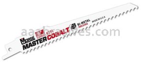 Morse Master Cobalt&reg; Wood Reciprocating Saw Blade 6x3/4x.050 6 TPI | 50 Blades/Pkg