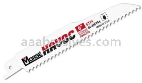 Morse Havoc&reg; Reciprocating Saw Blade 9x7/8x.062 6 TPI | 20 Blades/Pkg