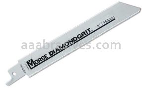 Morse Diamond Grit&reg; Reciprocating Saw Blade 6x3/4 Coarse Grit | Retail packaged