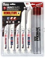 Morse&reg; Demolition Reciprocating Saw Blade Kit With Storage Tube | 11 Piece Kit