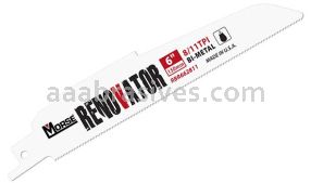Morse Renovator&reg; Reciprocating Saw Blade 9x1x.062 8/11 TPI | 20 Blades/Pkg